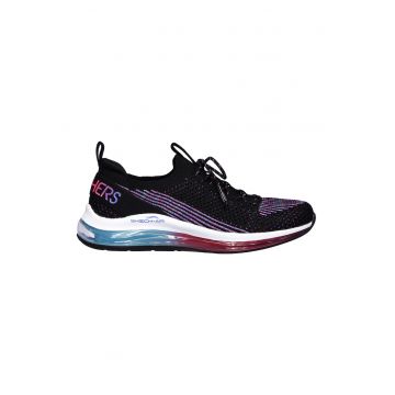 Pantofi sport cu imprimeu logo Skech-Air Element 2 - Negru/Violet