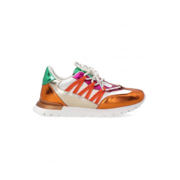 Pantofi sport cu profil jos si garnituri contrastante