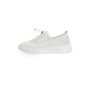 Pantofi sport cu talpa wedge din piele