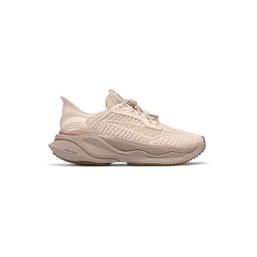 Pantofi sport din material textil cu sireturi elastice - Piersica