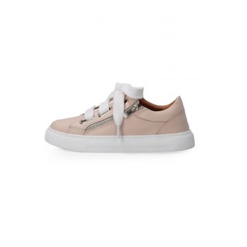 Pantofi sport din piele cu fermoar