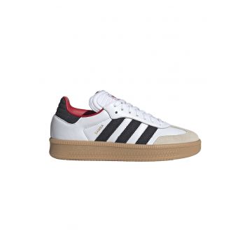 Pantofi sport din piele cu garnituri din piele intoarsa Samba - Alb/Negru