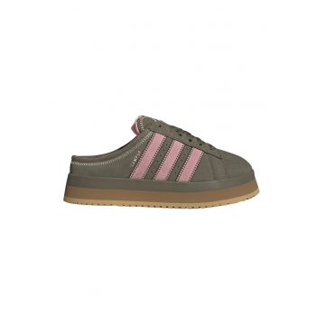 Pantofi sport din piele intoarsa Campus 00s WTR - Kaki/Roz