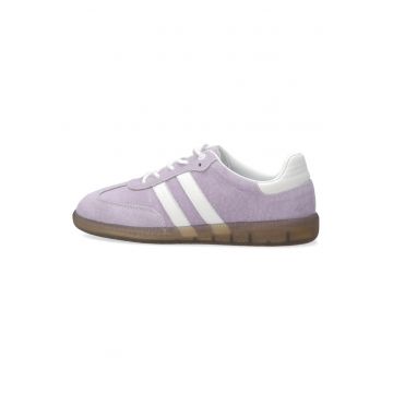 Pantofi sport din piele intoarsa cu dungi laterale