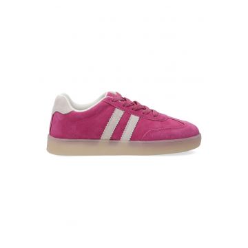 Pantofi sport din piele intoarsa cu profil jos