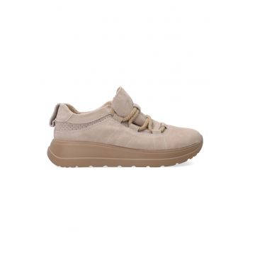 Pantofi sport din piele intoarsa cu talpa wedge