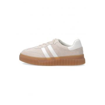 Pantofi sport din piele intoarsa cu talpa wedge