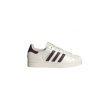 Pantofi sport din piele Superstar II - Visiniu/Alb fildes
