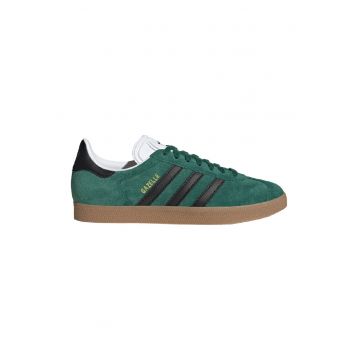 Pantofi sport Gazelle din piele intoarsa - Negru/Verde inchis