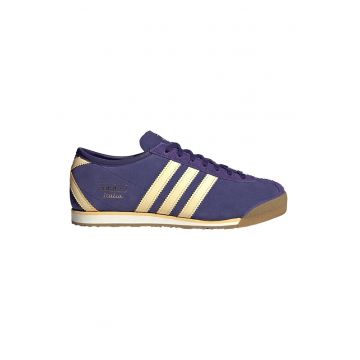 Pantofi sport Italia 70s de piele intoarsa - Auriu/Albastru inchis
