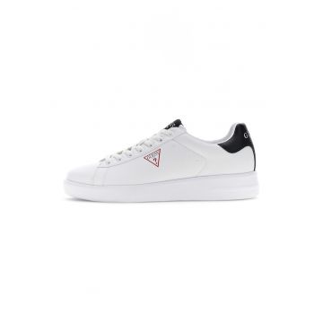 Pantofi sport low-cut din piele ecologica - Alb optic