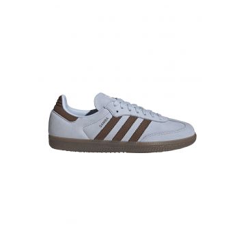 Pantofi sport low-cut din piele Samba - Maro/Albastru deschis