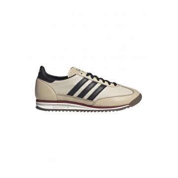 Pantofi sport low-cut din piele SL72 - Negru/Bej