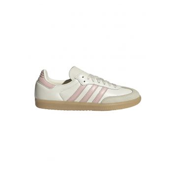 Pantofi sport Samba low-cut din piele - Gri/Roz
