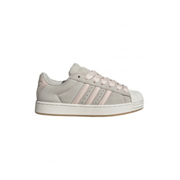 Pantofi sport Superstar de piele intoarsa - Gri deschis/Roz pastel/Caramel