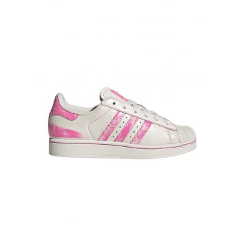 Pantofi sport Superstar II de piele - Roz pastel/Alb murdar