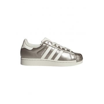 Pantofi sport Superstar II din piele - Alb/Argintiu