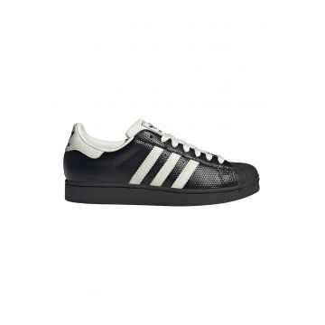Pantofi sport Superstar II din piele - Negru/Alb murdar