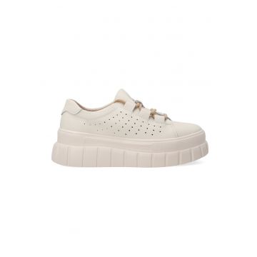 Pantofi sport wedge din piele