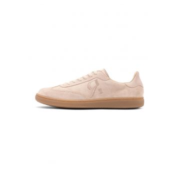 RYLKO - Pantofi sport din piele intoarsa cu broderie logo - Bej deschis