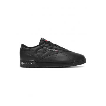 Tenisi barbati -  piele naturala - negru - textil