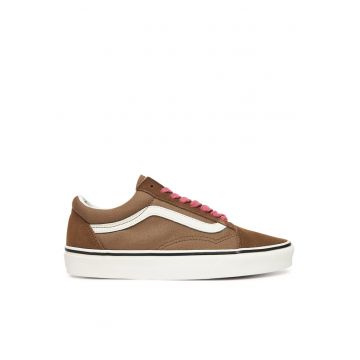 Tenisi unisex  Old Skool VN000D6WRP - piele naturala - maro/roz