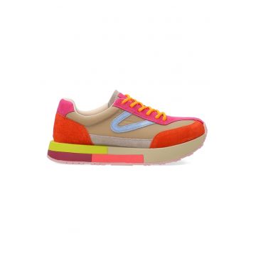 Pantofi sport cu aspect colorblock - Multicolor