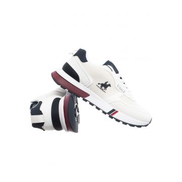 Pantofi sport cu insertii din material textil