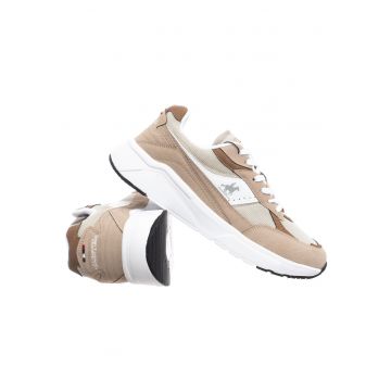 Pantofi sport cu insertii din textil