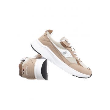 Pantofi sport cu insertii din textil