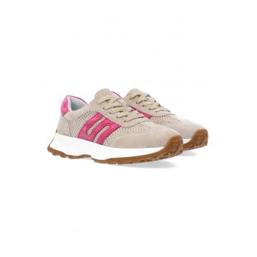 Pantofi sport cu profil jos din piele intoarsa