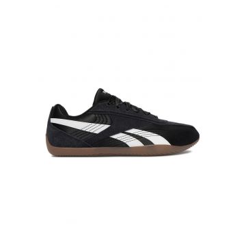 Pantofi sport dama -  negru - piele naturala si textil