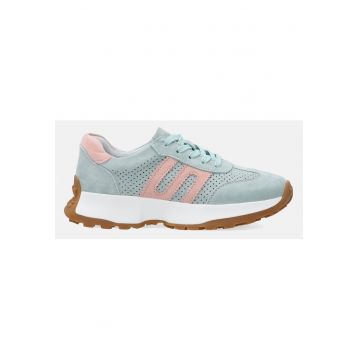 Pantofi sport de piele intoarsa cu sireturi