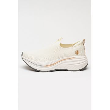 Pantofi sport din material textil cu talpa demi-wedge Pau - Alb