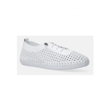 Pantofi sport din piele cu aspect impletit