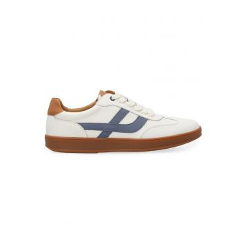 Pantofi sport din piele cu detalii contrastante