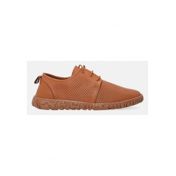 Pantofi sport din piele cu model perforat