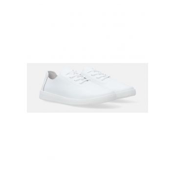Pantofi sport din piele cu model uni