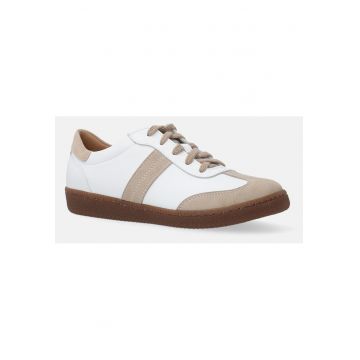Pantofi sport din piele cu segmente contrastante