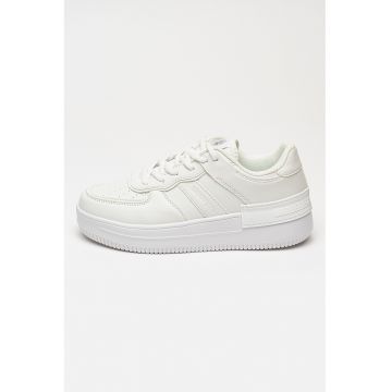 Pantofi sport din piele ecologica Freya - Alb