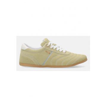 Pantofi sport din piele intoarsa cu cusaturi decorative