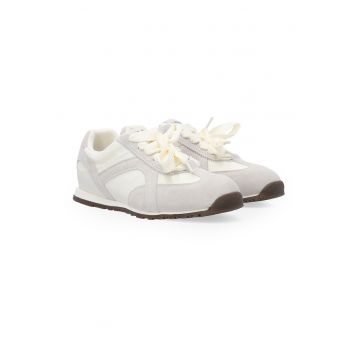 Pantofi sport din piele intoarsa gri