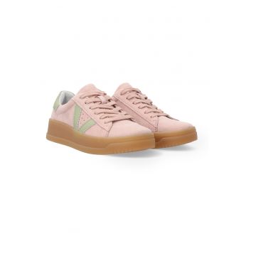 Pantofi sport din piele intoarsa uni