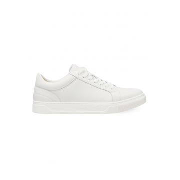 Pantofi sport din piele naturala - Alb