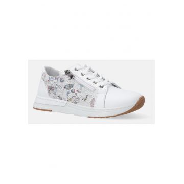 Pantofi sport din piele naturala cu imprimeu lateral