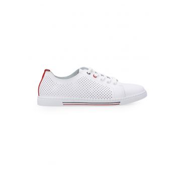 Pantofi sport din piele perforata