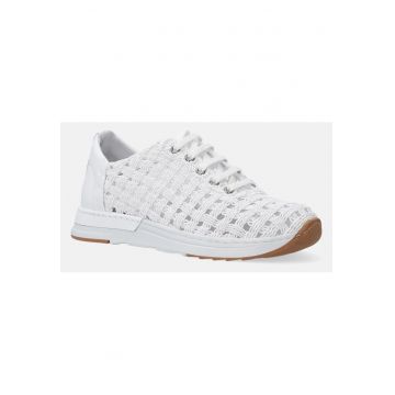 Pantofi Sport din piele si detalii textile impletite