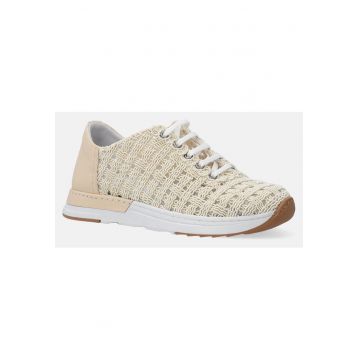 Pantofi sport din textil cu garnituri din piele