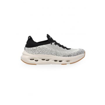 Pantofi sport fara inchidere cu detaliu logo - Alb