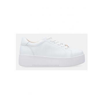 Pantofi sport flatform uni din piele